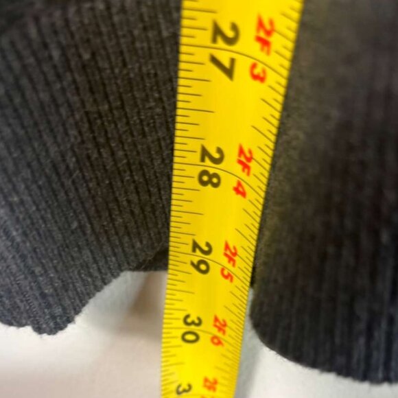 Abercrombie & Fitch Mens Minimalist Preppy Stretch Sweater Grey Size Medium - Picture 4 of 9